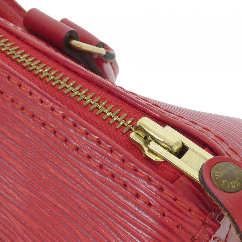 Louis Vuitton Red Color Leather Boston Bag