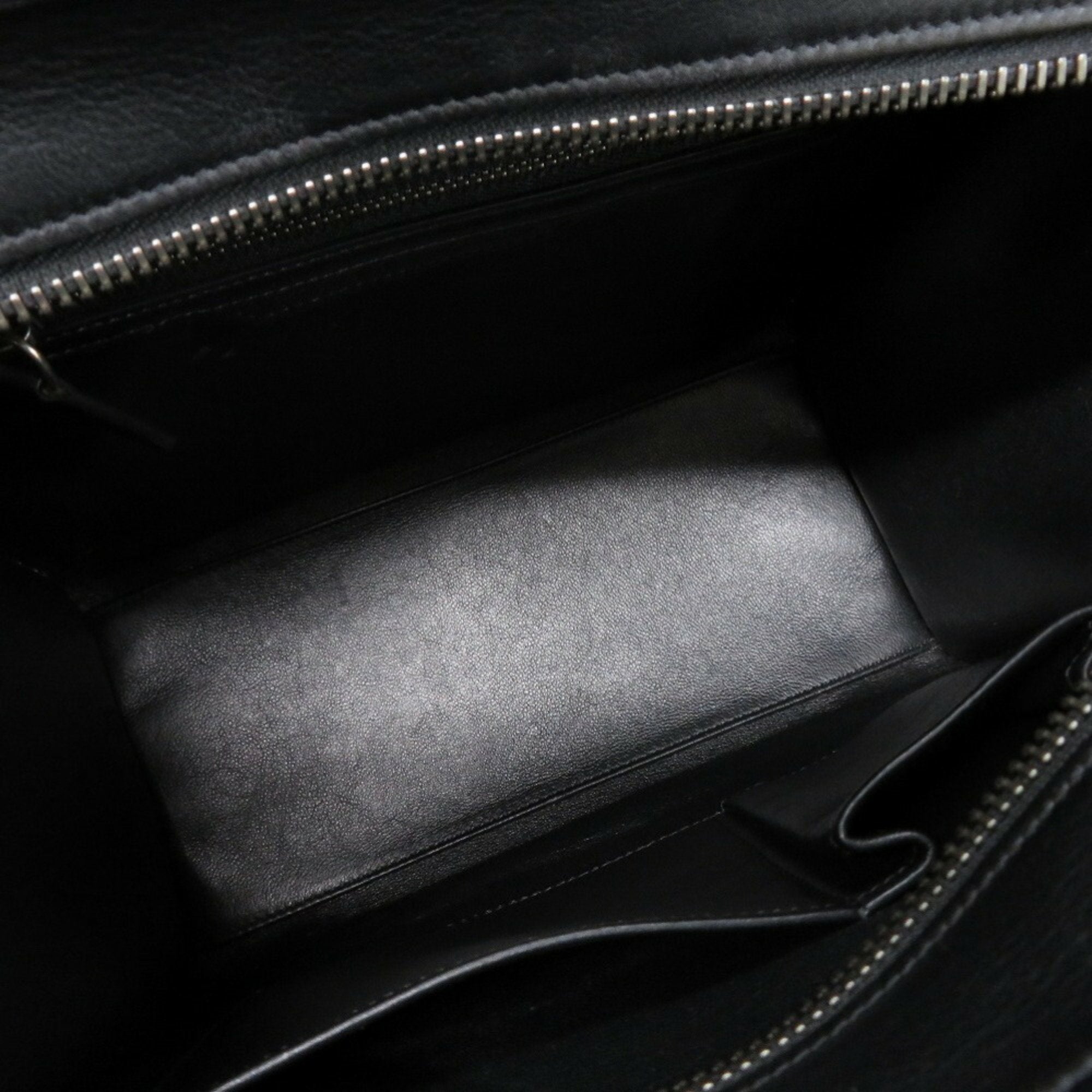 Celine Beige Black Orange Leather Handbag