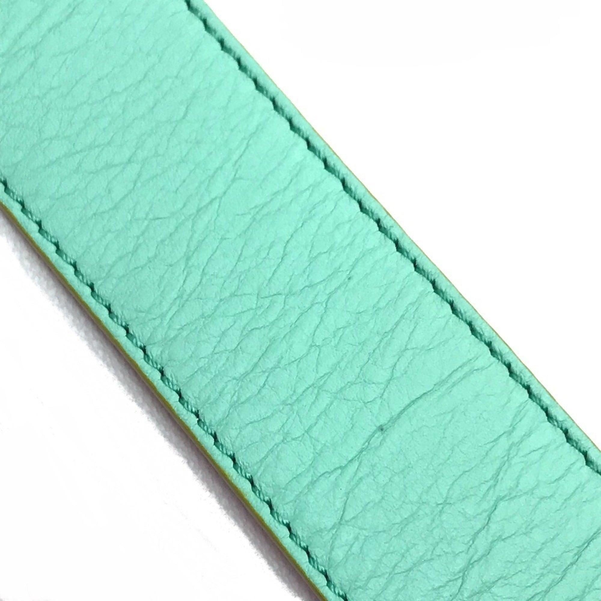 Fendi Blue Leather Chain/Shoulder Wallet