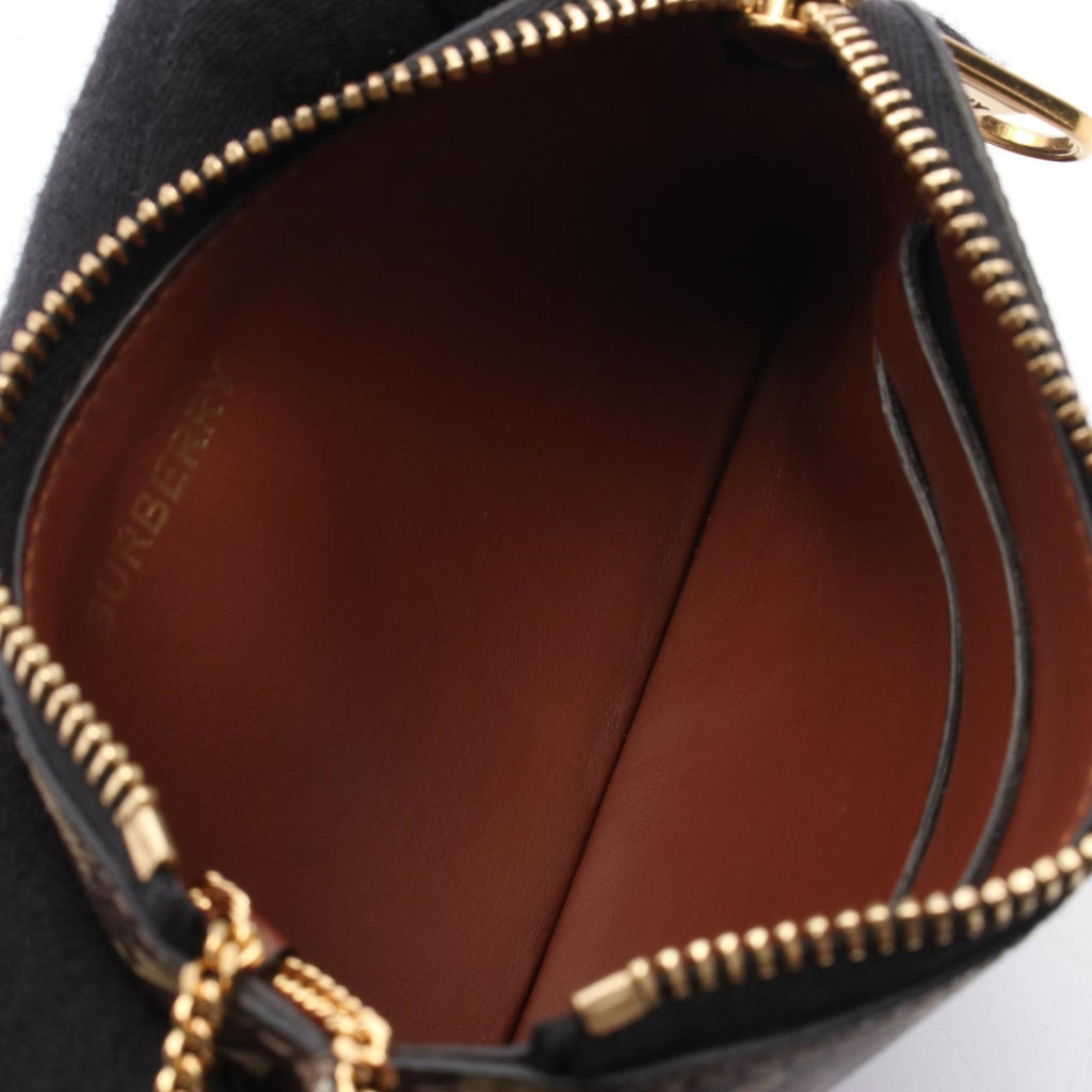 Burberry Brown Multi-Color Coated Canvas Coin Purse/Coin Case