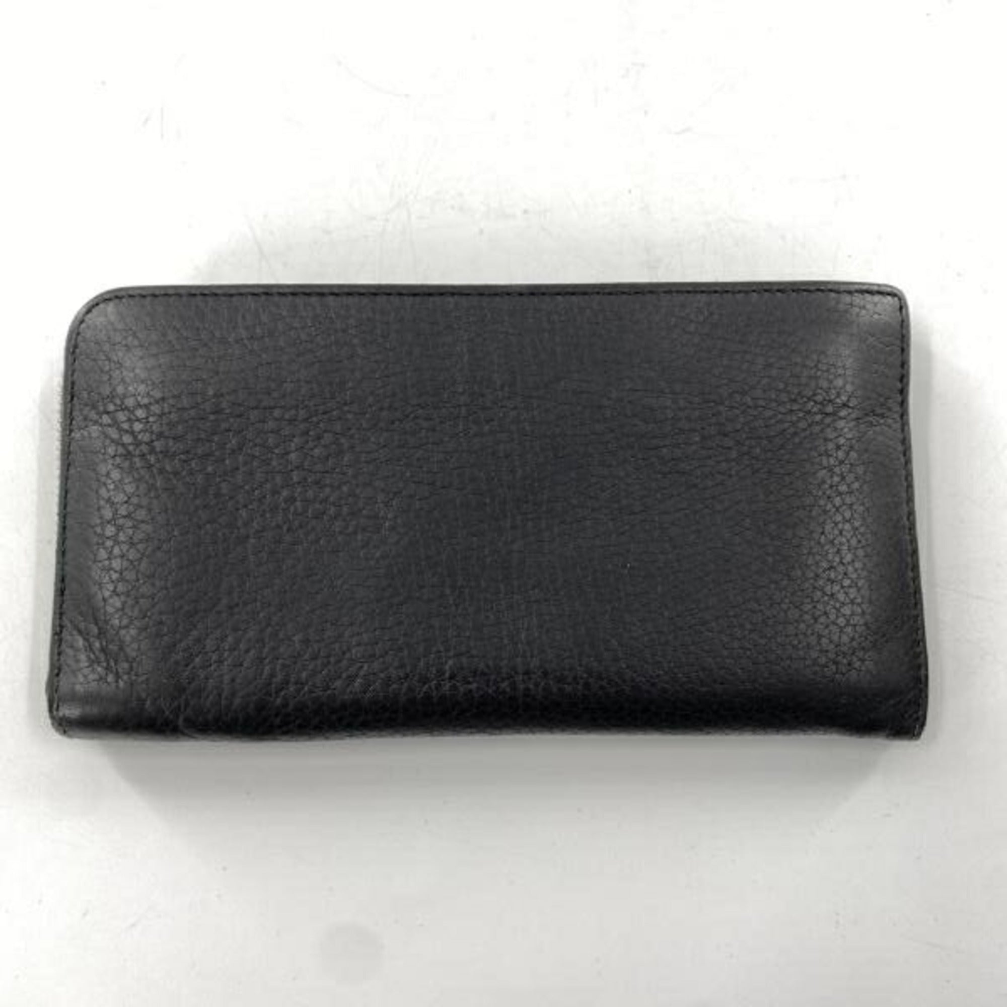 Gucci Black Leather Long Wallet (Bi-Fold) (Pre-Owned)