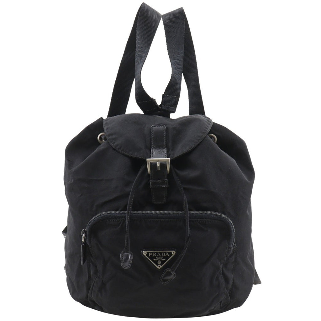 Prada Black Nylon Backpack Tote Bag