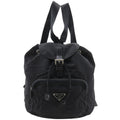 Prada Black Nylon Backpack Tote Bag