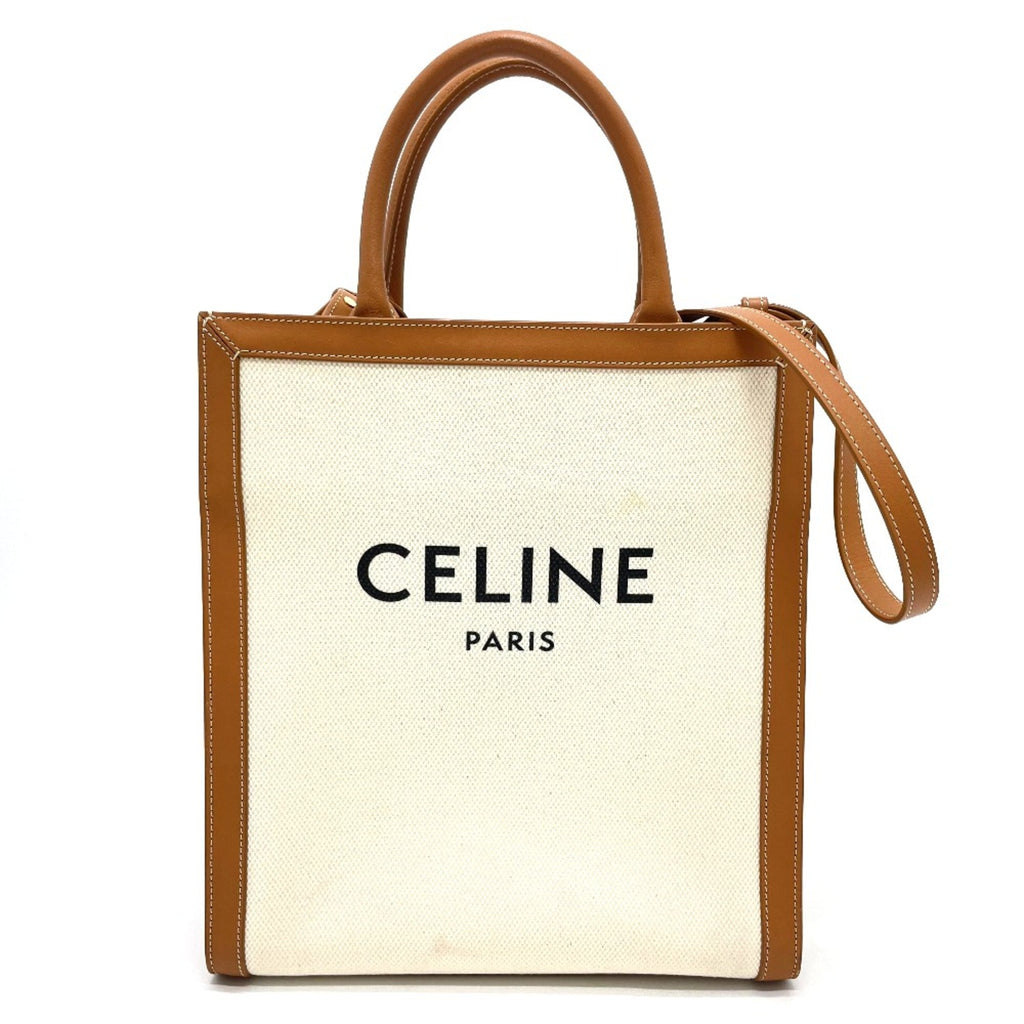 Celine White Leather Shoulder Bag