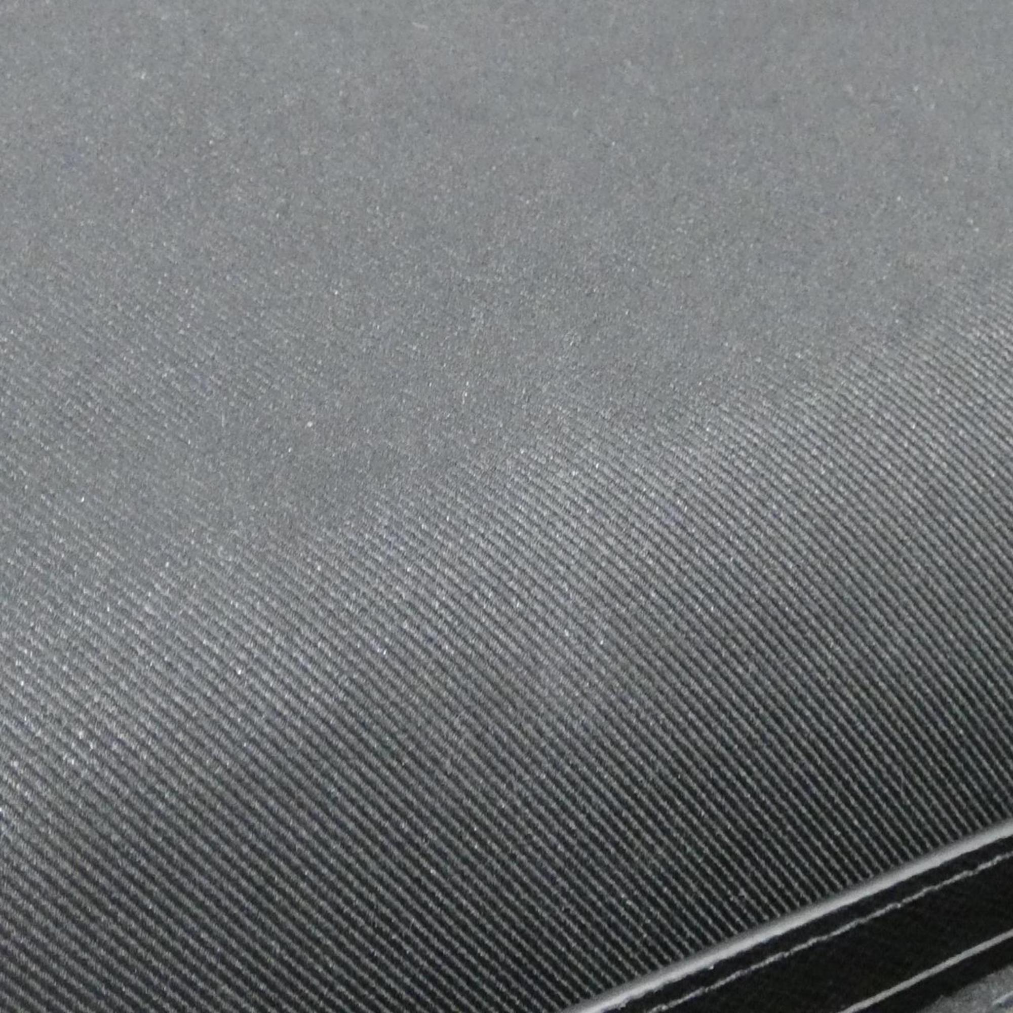 Louis Vuitton Black Coated Canvas Clutch Bag Handbag