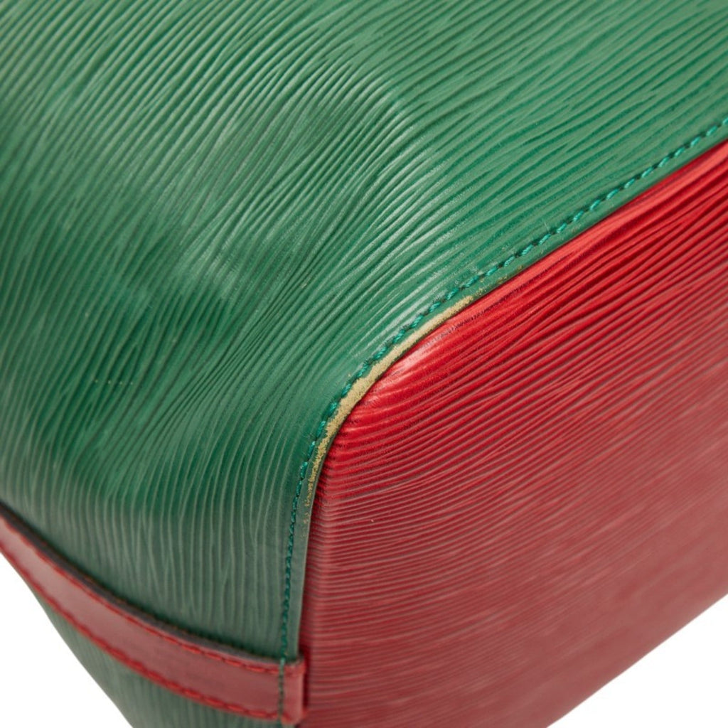 Louis Vuitton Green Red Color Leather Shoulder Bag