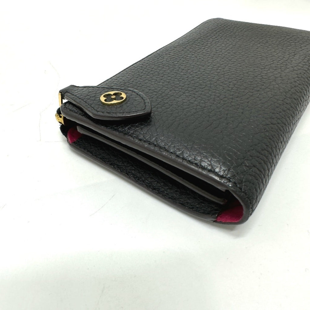 Louis Vuitton Black Leather Long Wallet