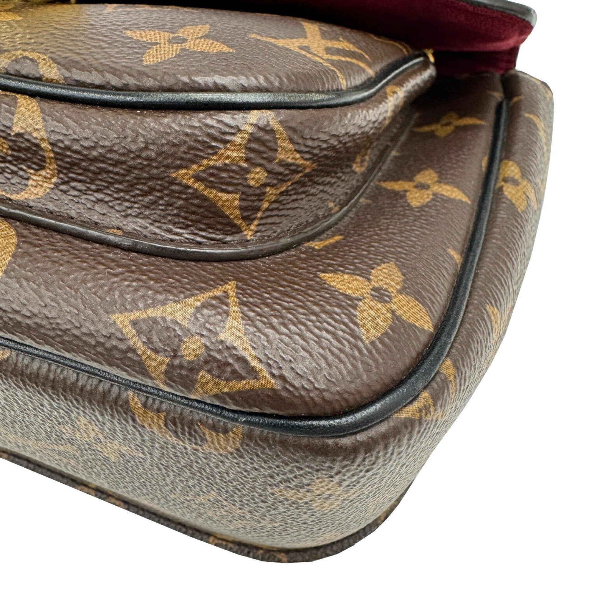 Louis Vuitton Monogram Black Brown Monogram Leather Shoulder Bag