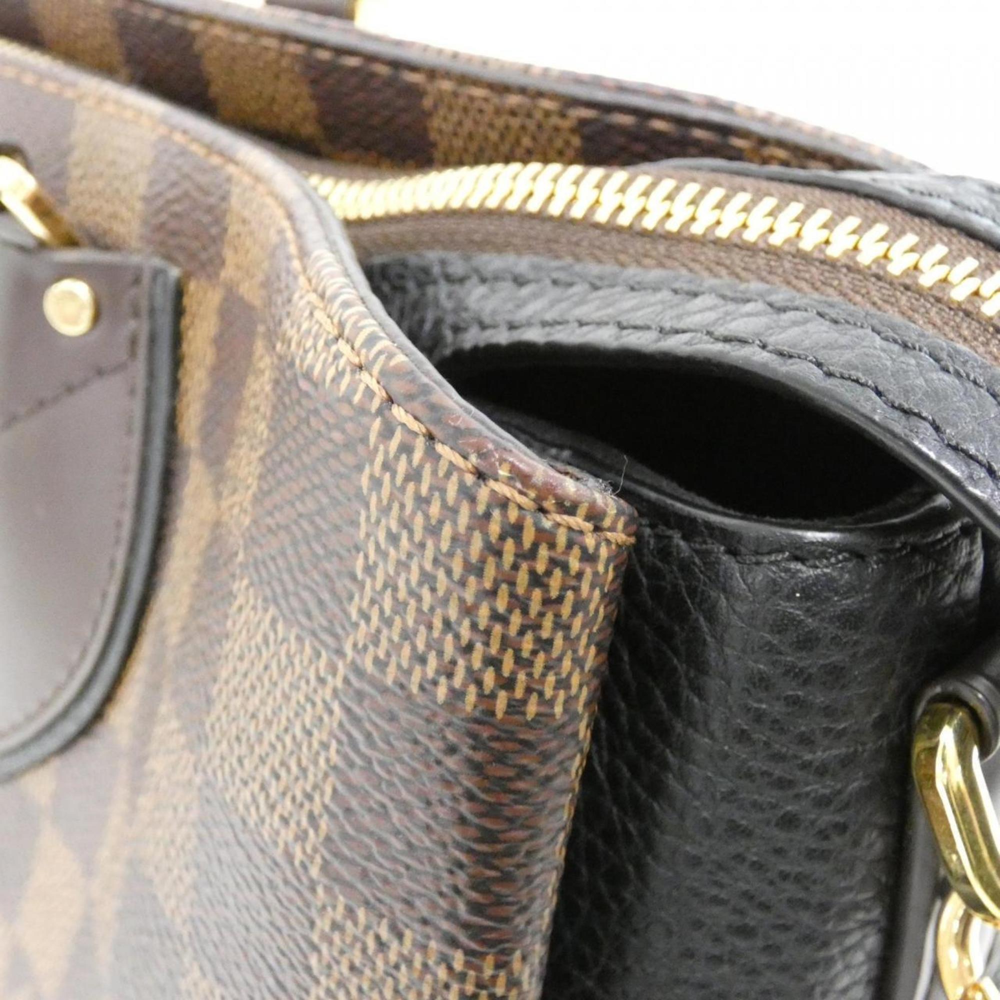 Louis Vuitton Brown Coated Canvas Handbag