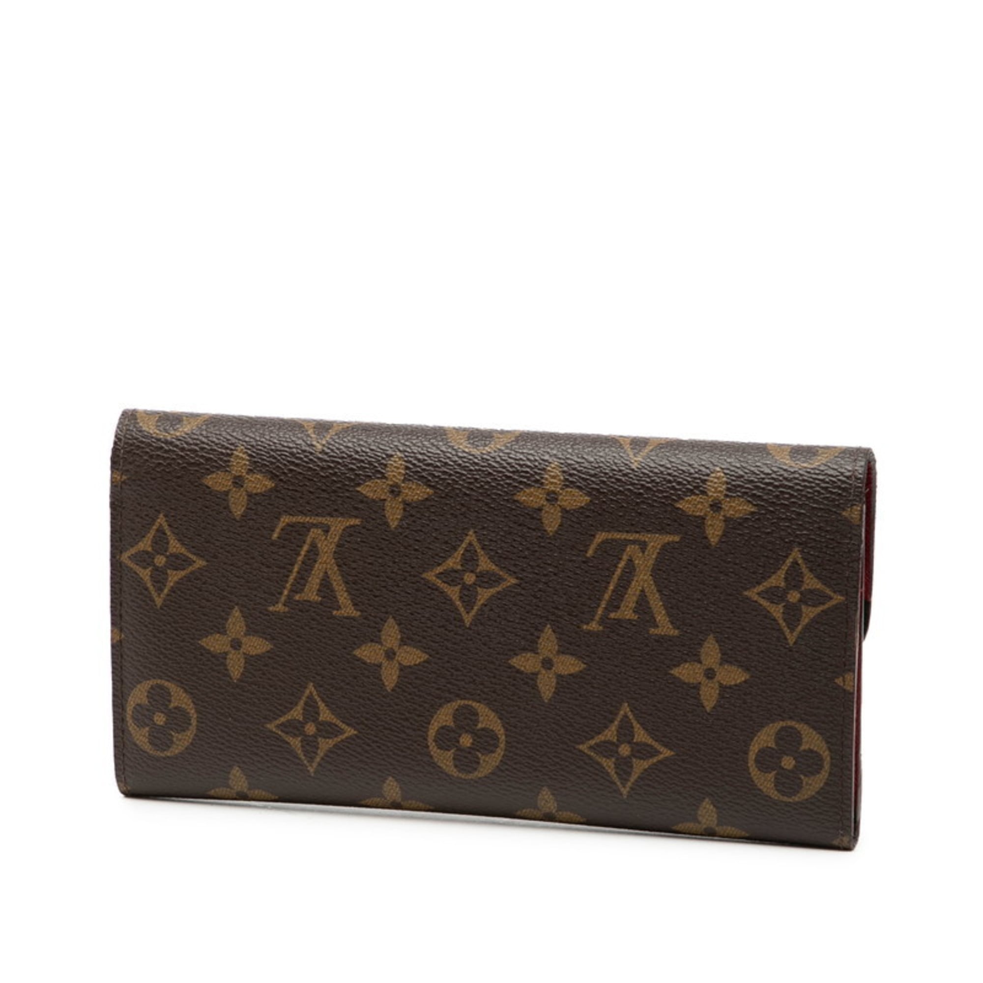 Louis Vuitton Brown Rouge Pvc Leather Long Wallet