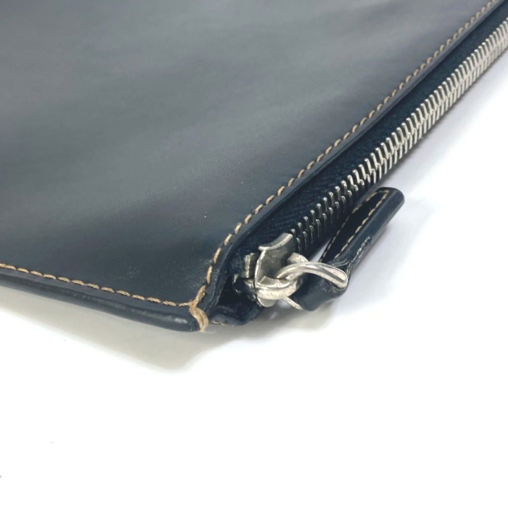 Fendi Black Leather Clutch Bag
