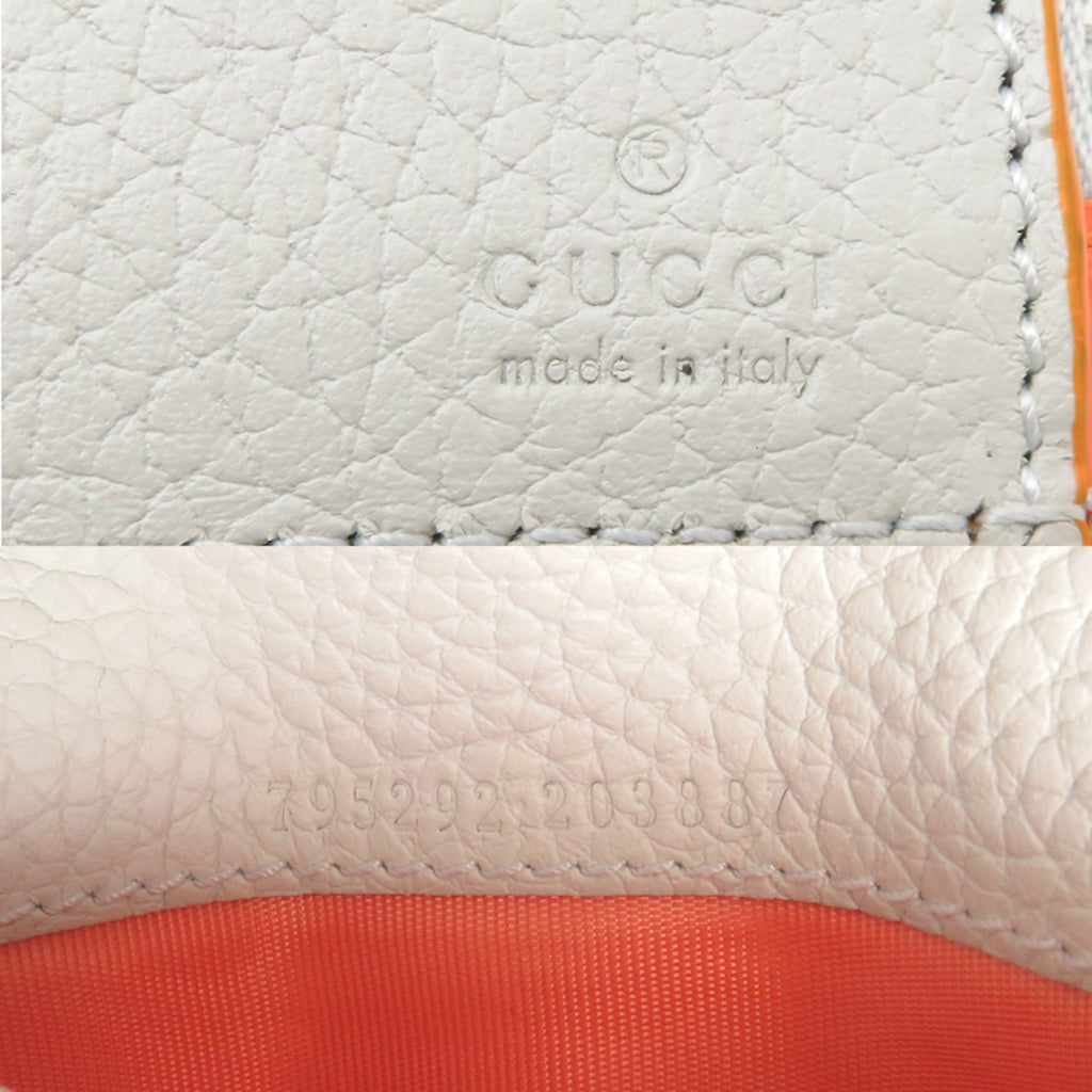 Gucci White Leather Wallet (Bi-Fold) (Pre-Owned)