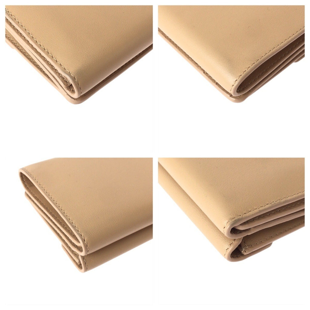 Balenciaga Beige Leather Wallet (Tri-Fold)