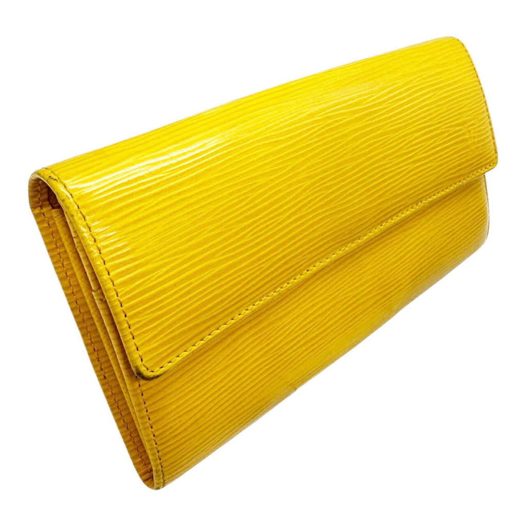 Louis Vuitton Yellow Epi Leather Long Wallet