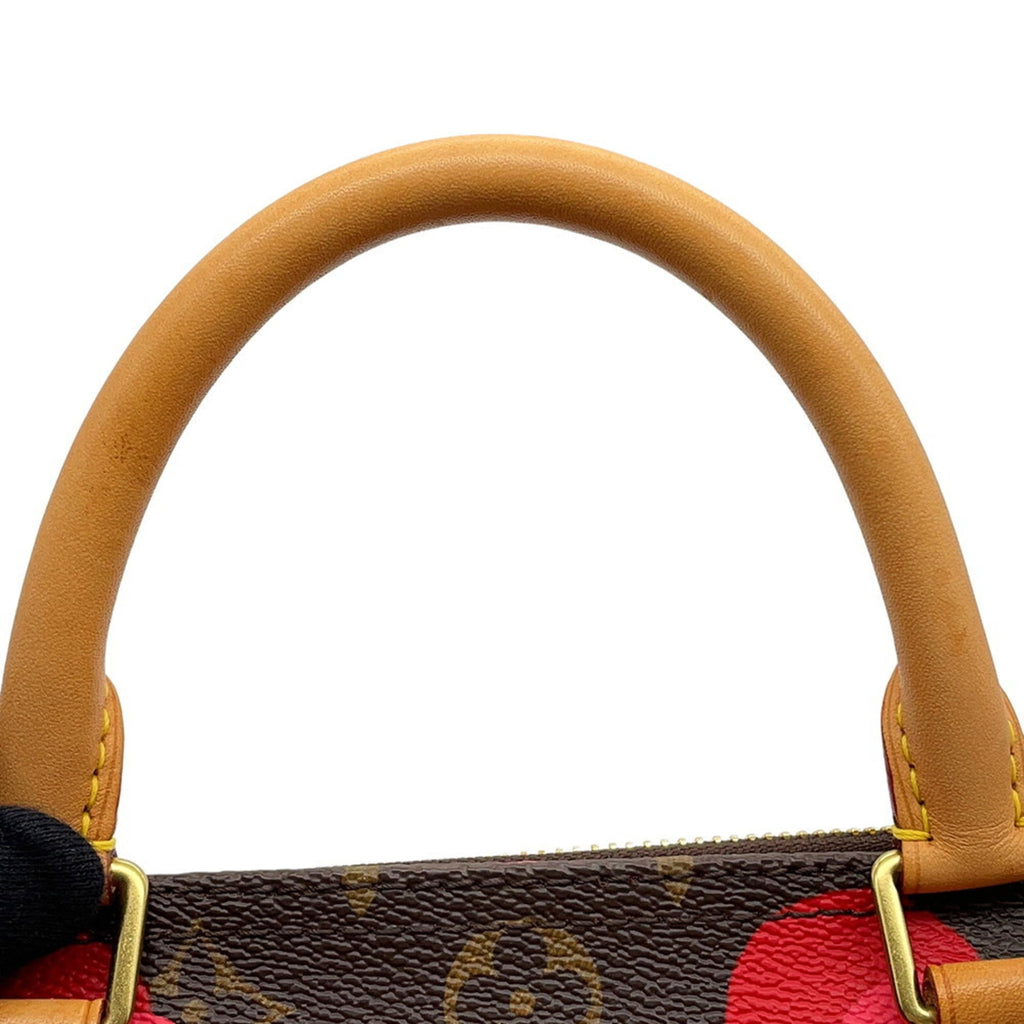 Louis Vuitton Monogram Ramages Red Color Monogram Ramages Boston Bag Handbag