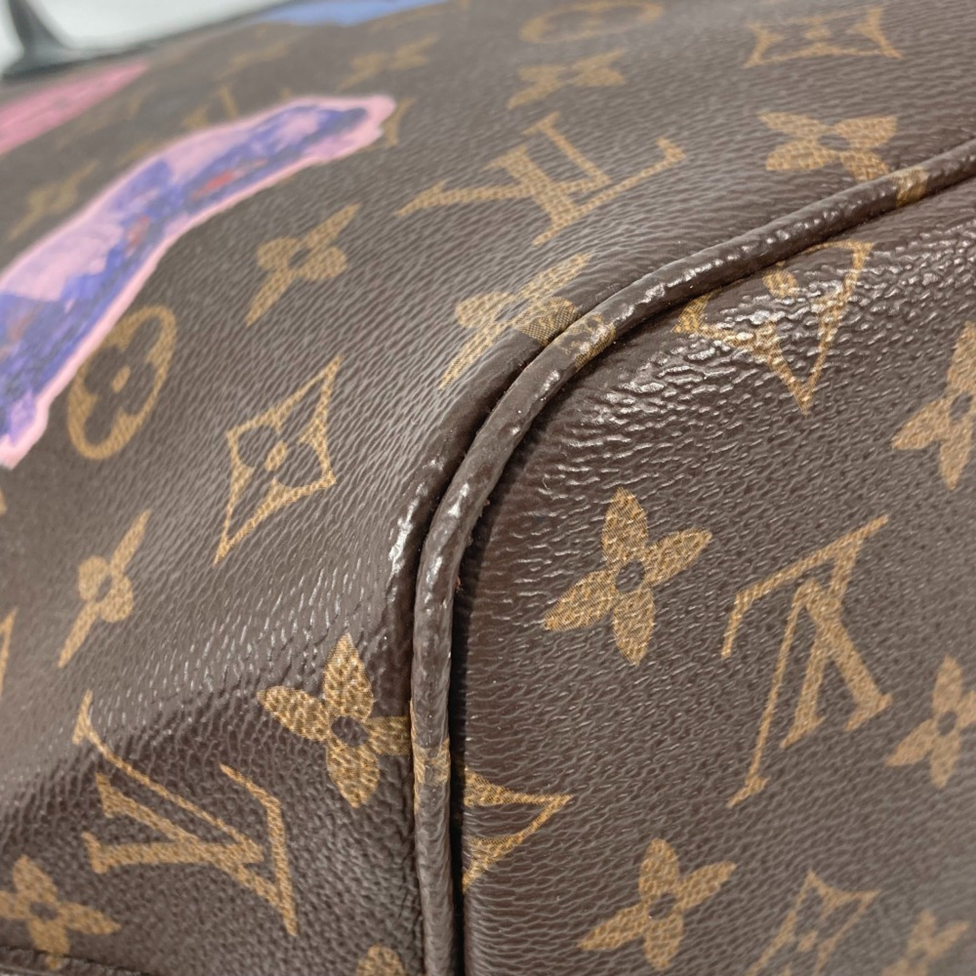 Louis Vuitton Black Brown Monogram Shoulder Bag Tote Bag