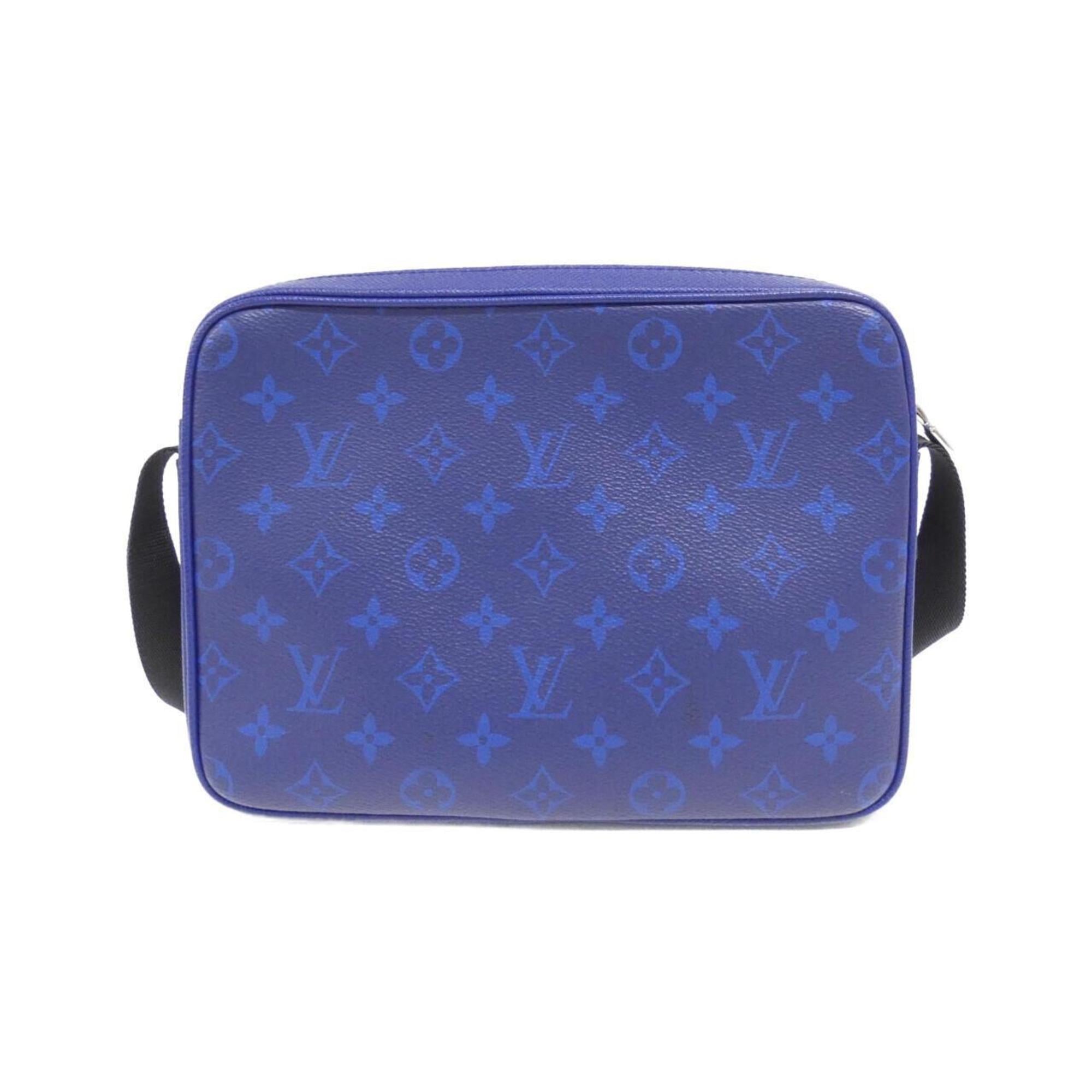 Louis Vuitton Cobalt Coated Canvas Leather Shoulder Bag