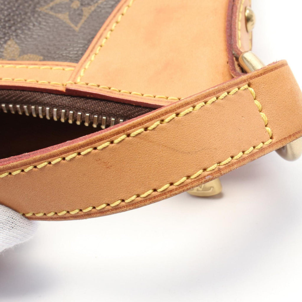 Louis Vuitton Monogram Brown Coated Canvas Leather Shoulder Bag
