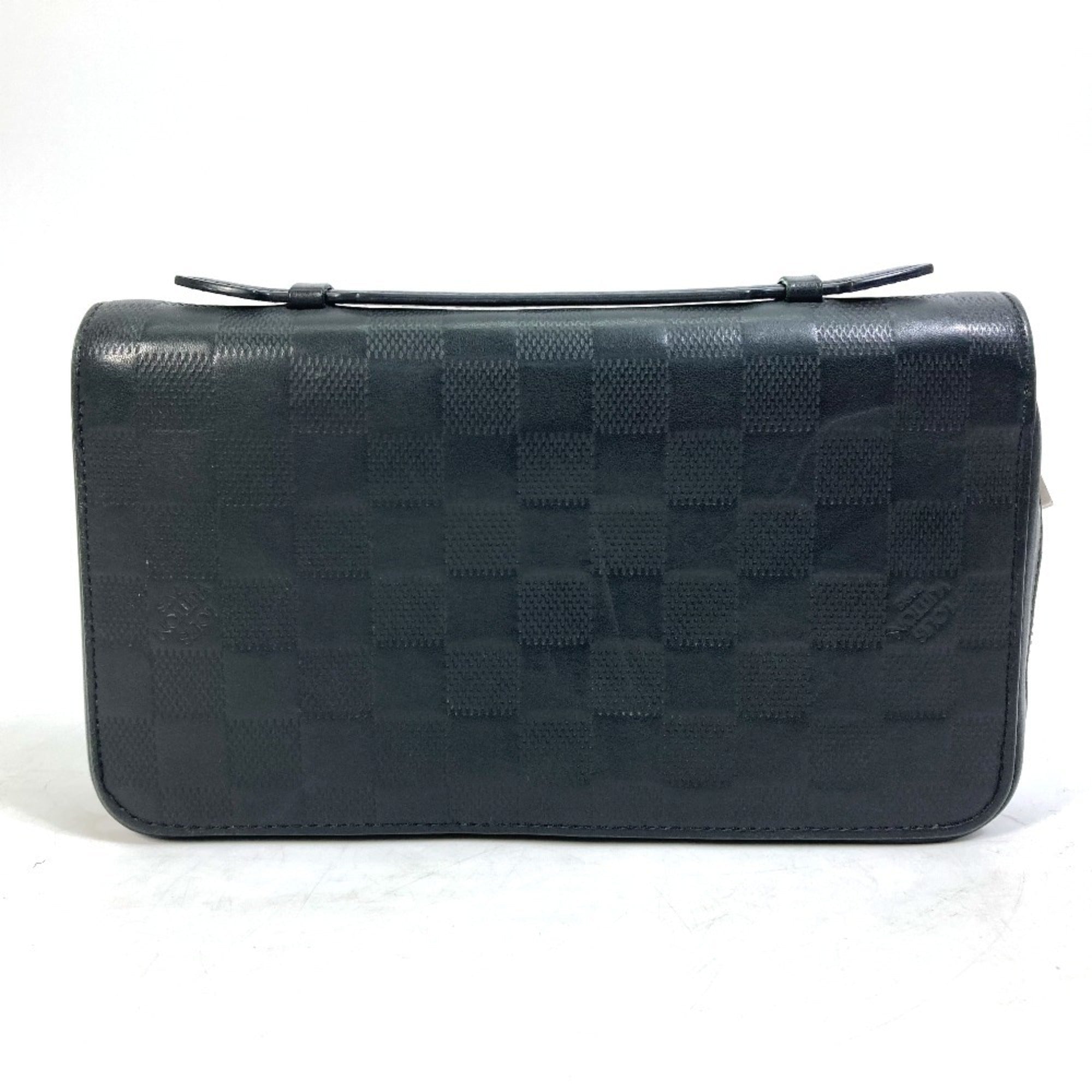 Louis Vuitton Black Noir Damier Infini Leather Coin Purse/Coin Case