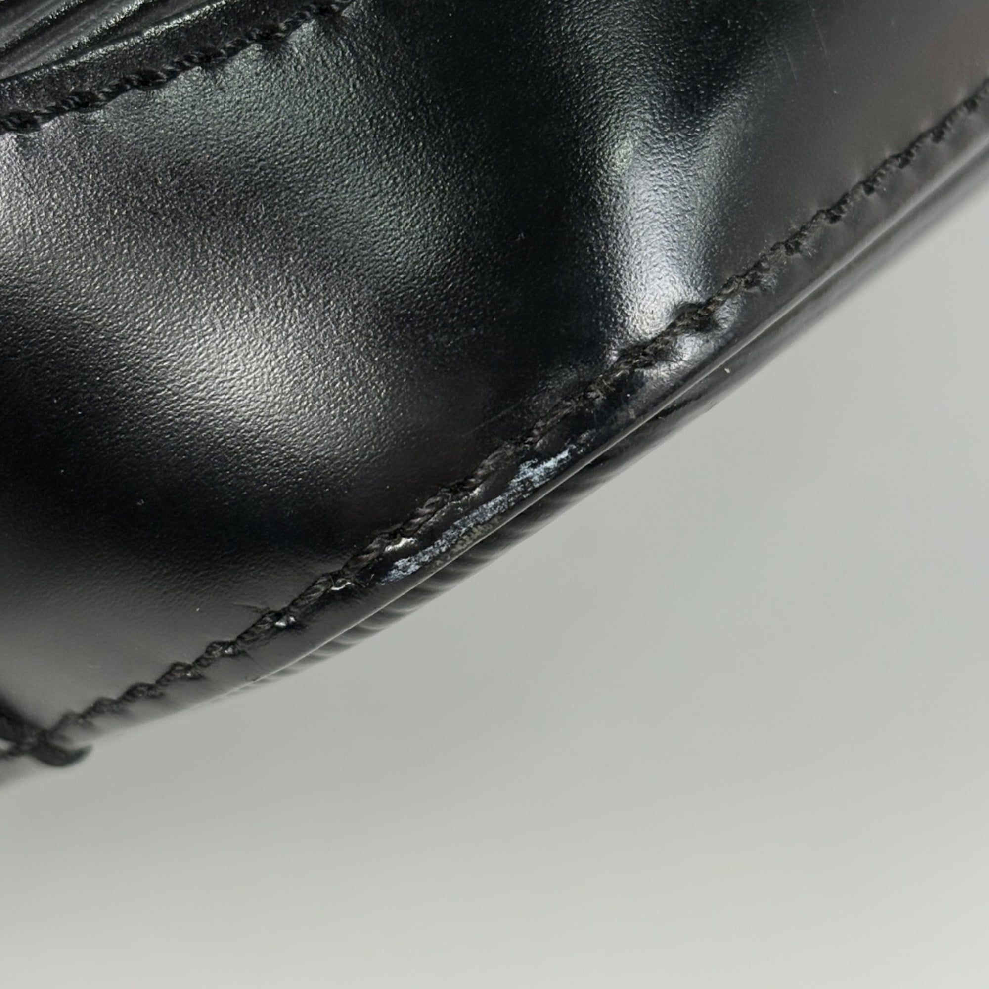 Louis Vuitton Black Noir Epi Leather Handbag