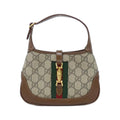 Gucci Beige Brown Gg Supreme Leather Handbag (Pre-Owned)