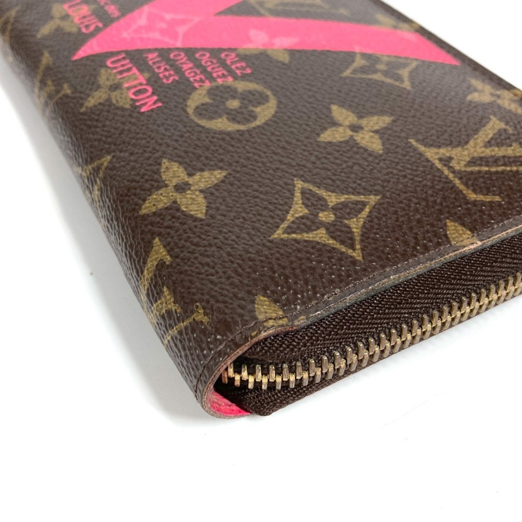 Louis Vuitton Monogram Brown Monogram Pink Monogram Long Wallet