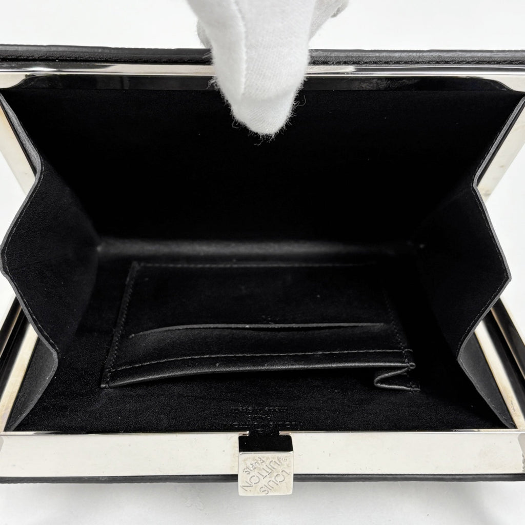 Louis Vuitton Noir Damier Vernis Handbag