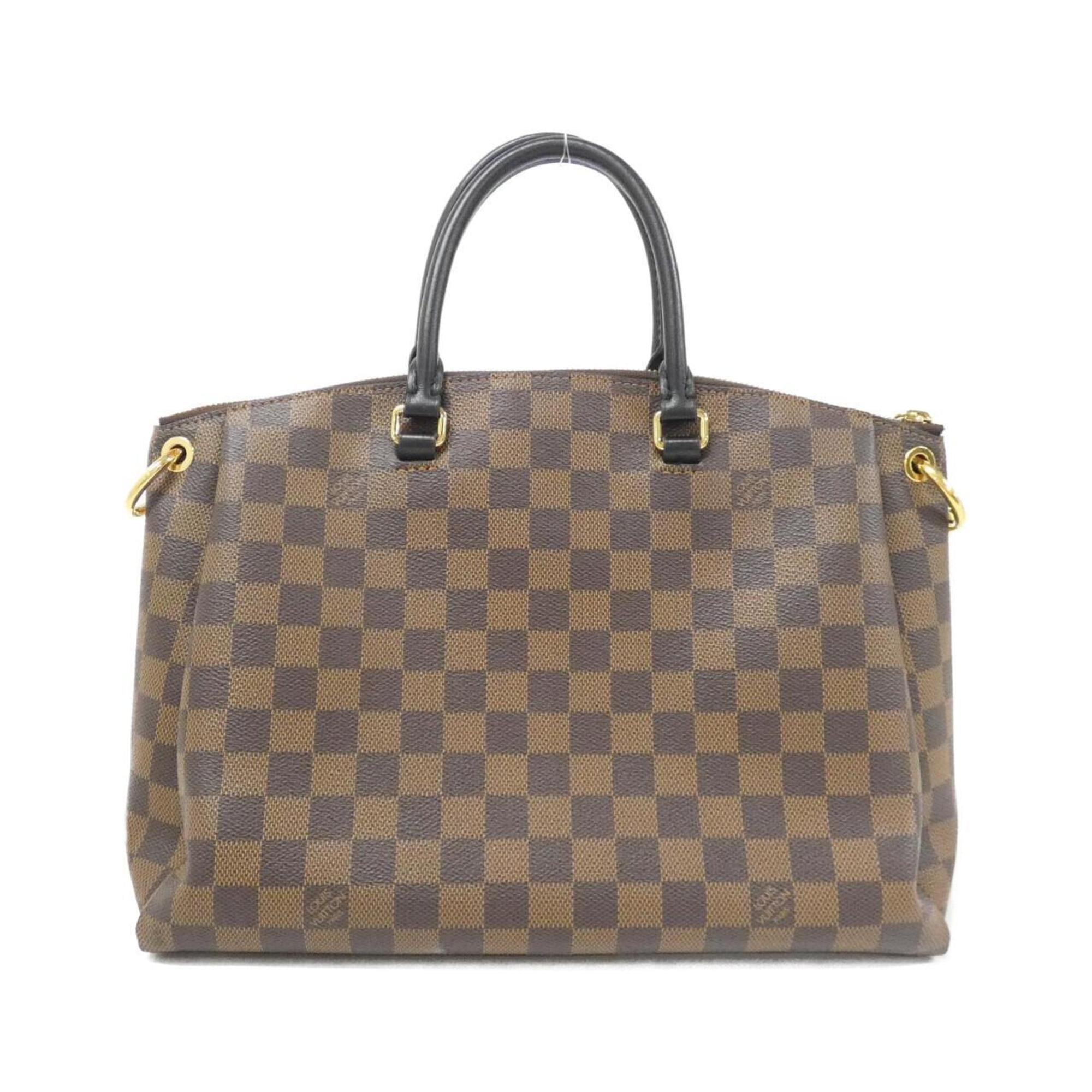 Louis Vuitton Brown Coated Canvas Handbag