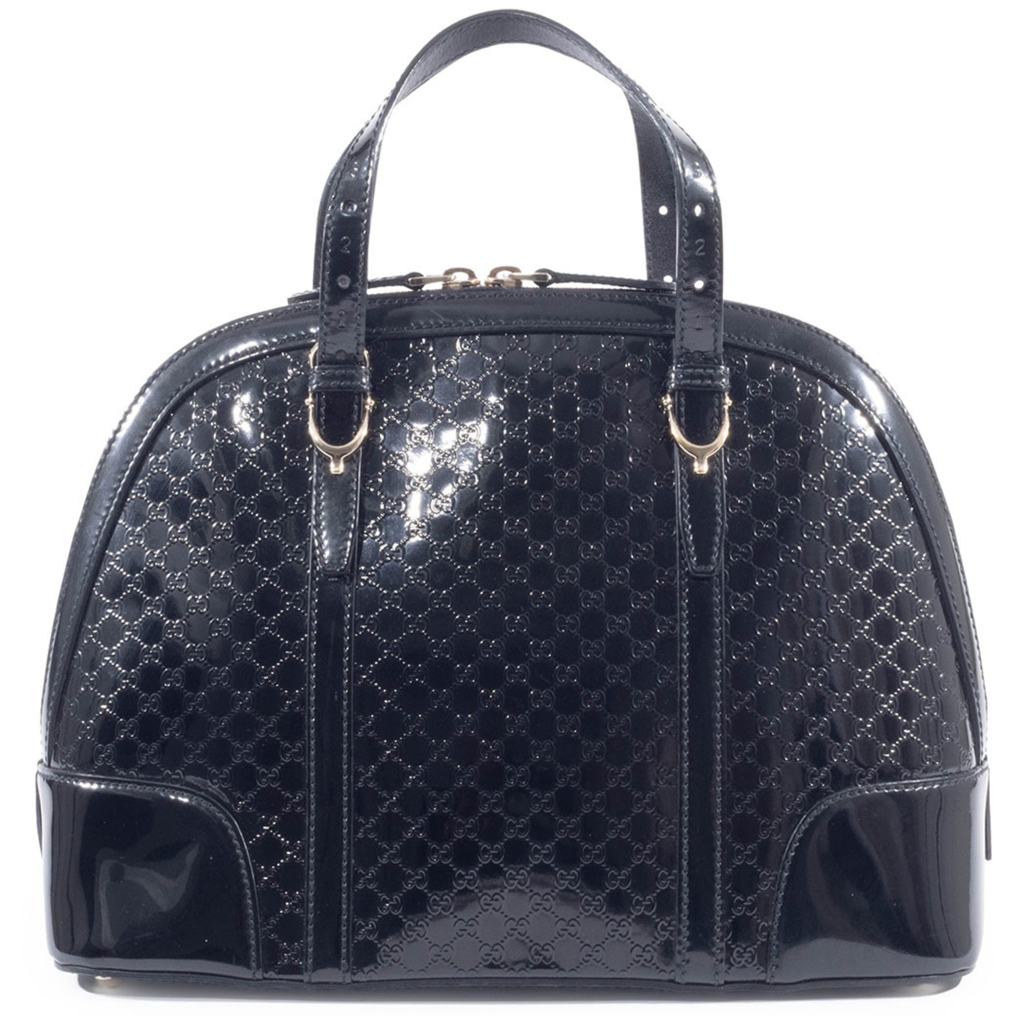 Gucci Black Patent Leather Handbag (Pre-Owned)
