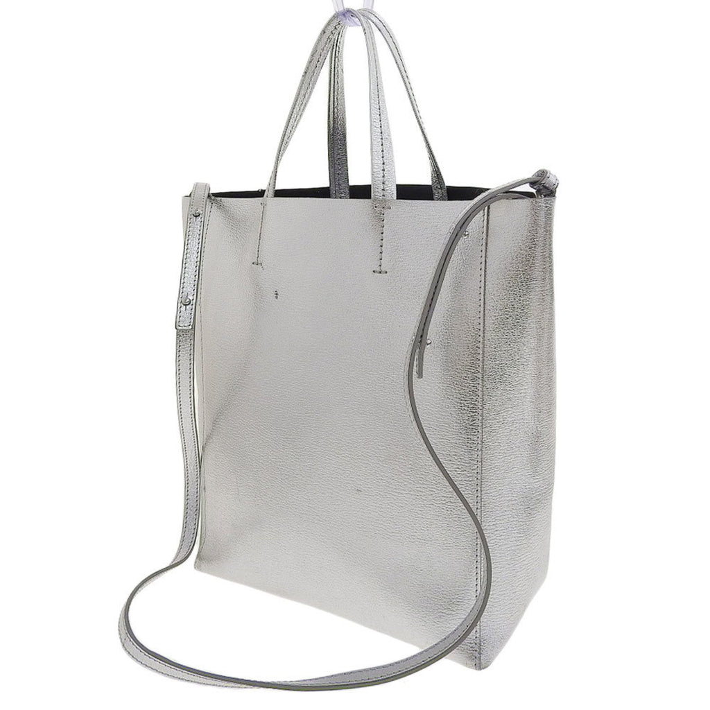 Celine Silver Leather Handbag Shoulder Bag