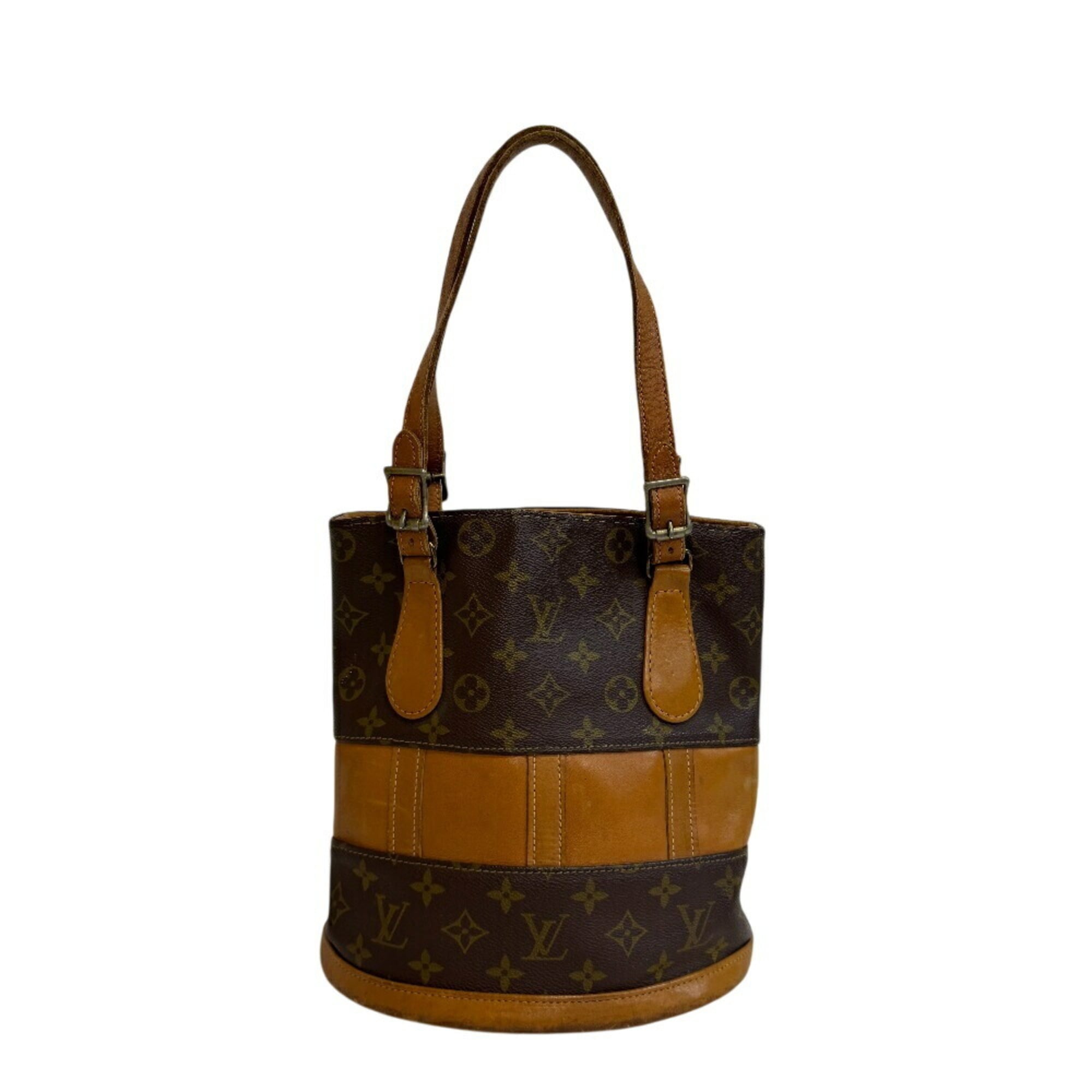 Louis Vuitton Brown Leather Shoulder Bag