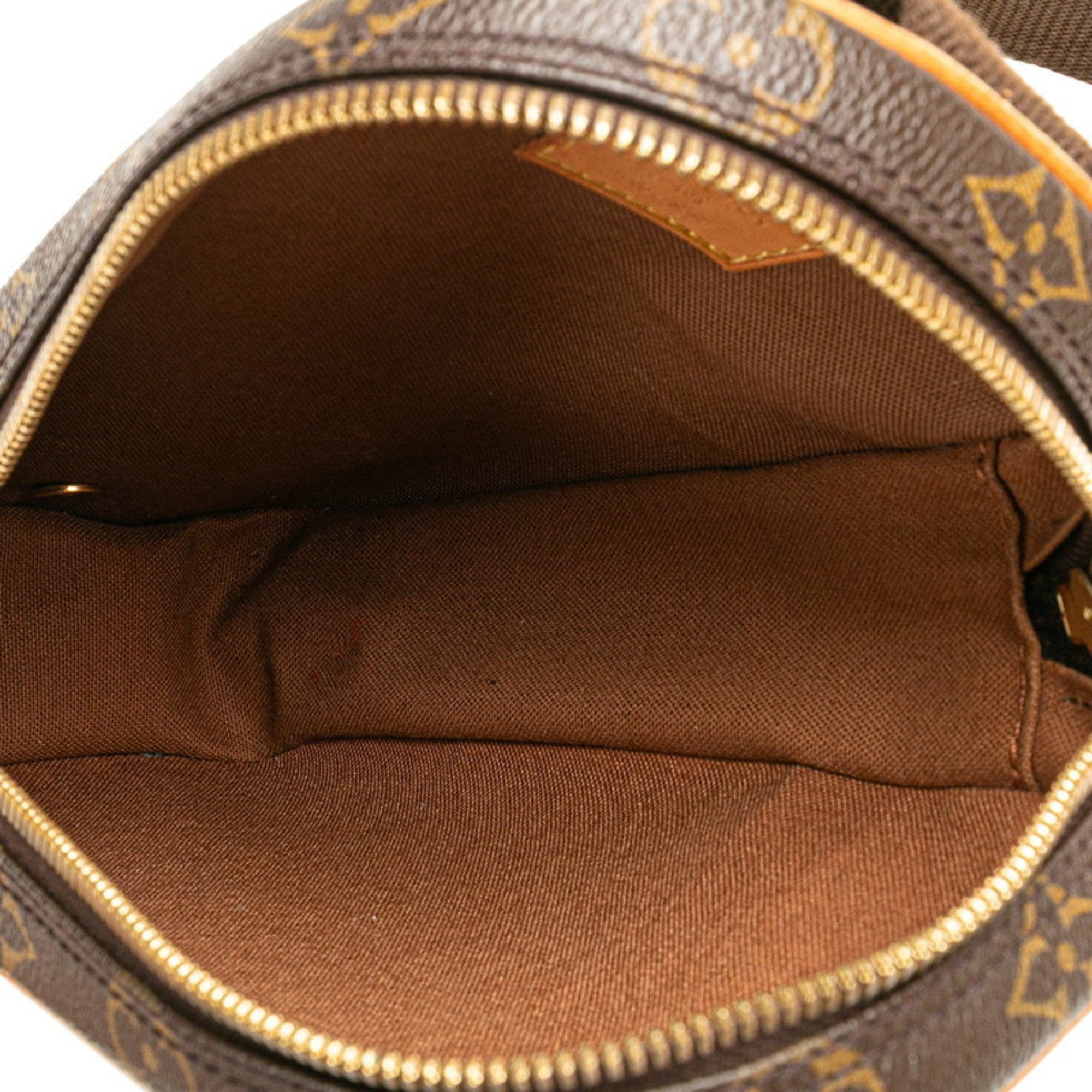 Louis Vuitton Brown Pvc Leather Sling Bag