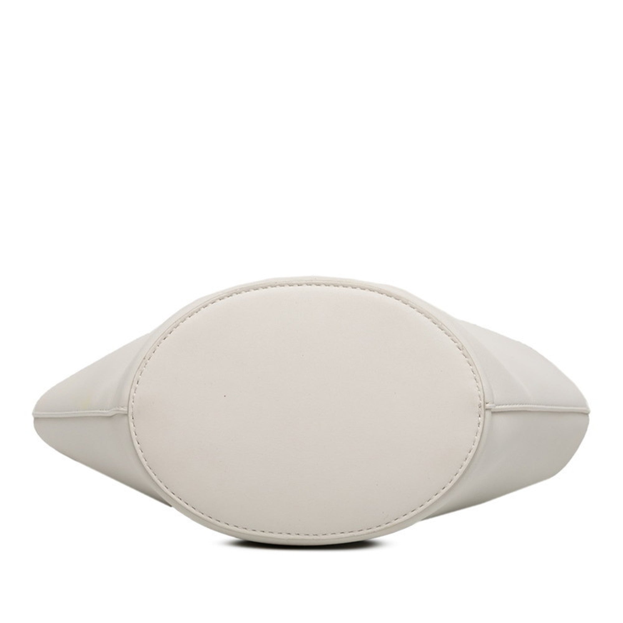Bottega Veneta White Leather Basket Shoulder Bag Tote Bag