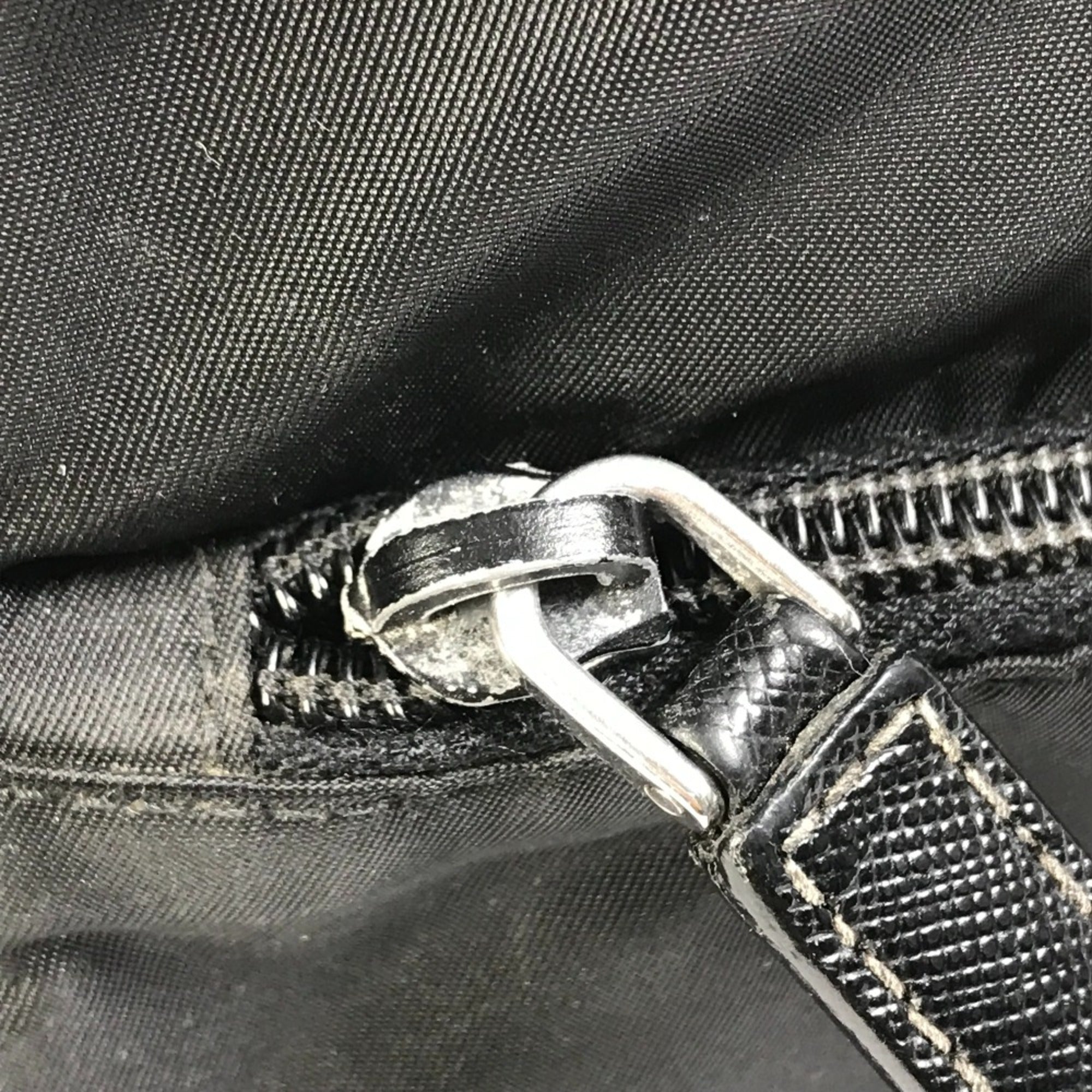 Prada Black Cloth Briefcase