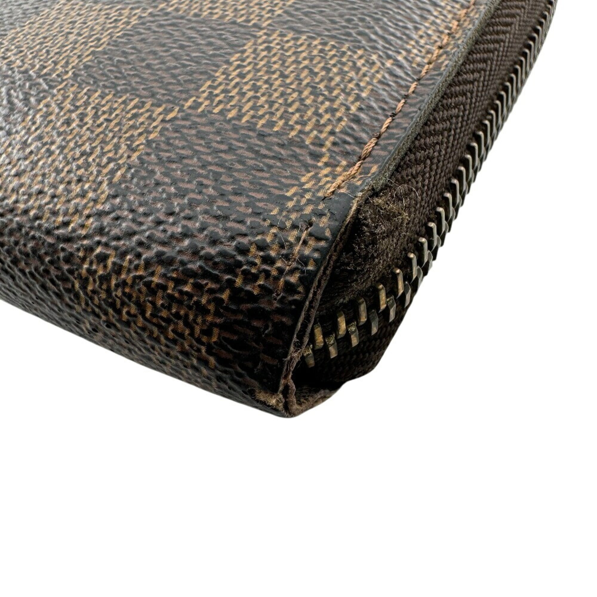 Louis Vuitton Damier Brown Leather Long Wallet