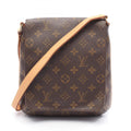 Louis Vuitton Brown Pvc Leather Shoulder Bag