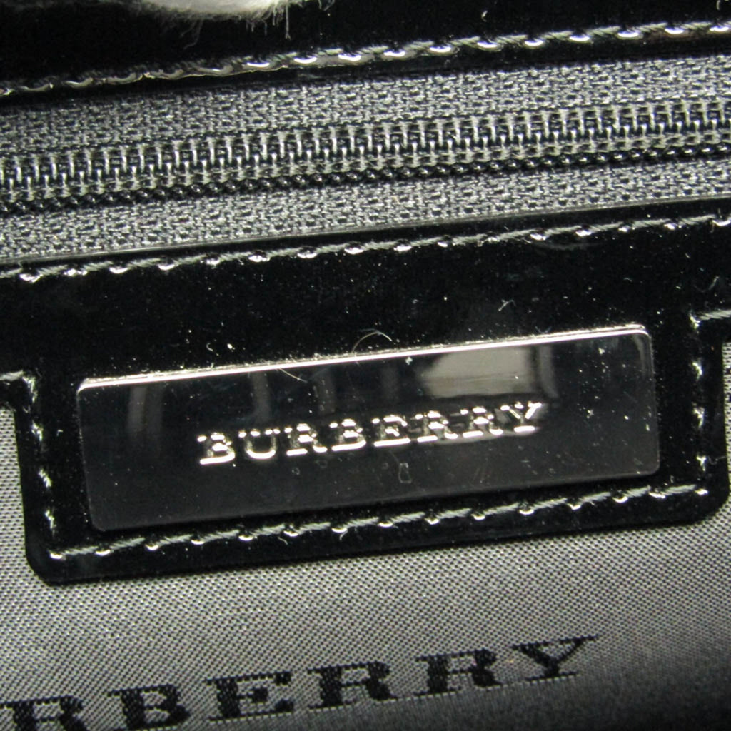 Burberry Black Patent Leather Shoulder Bag