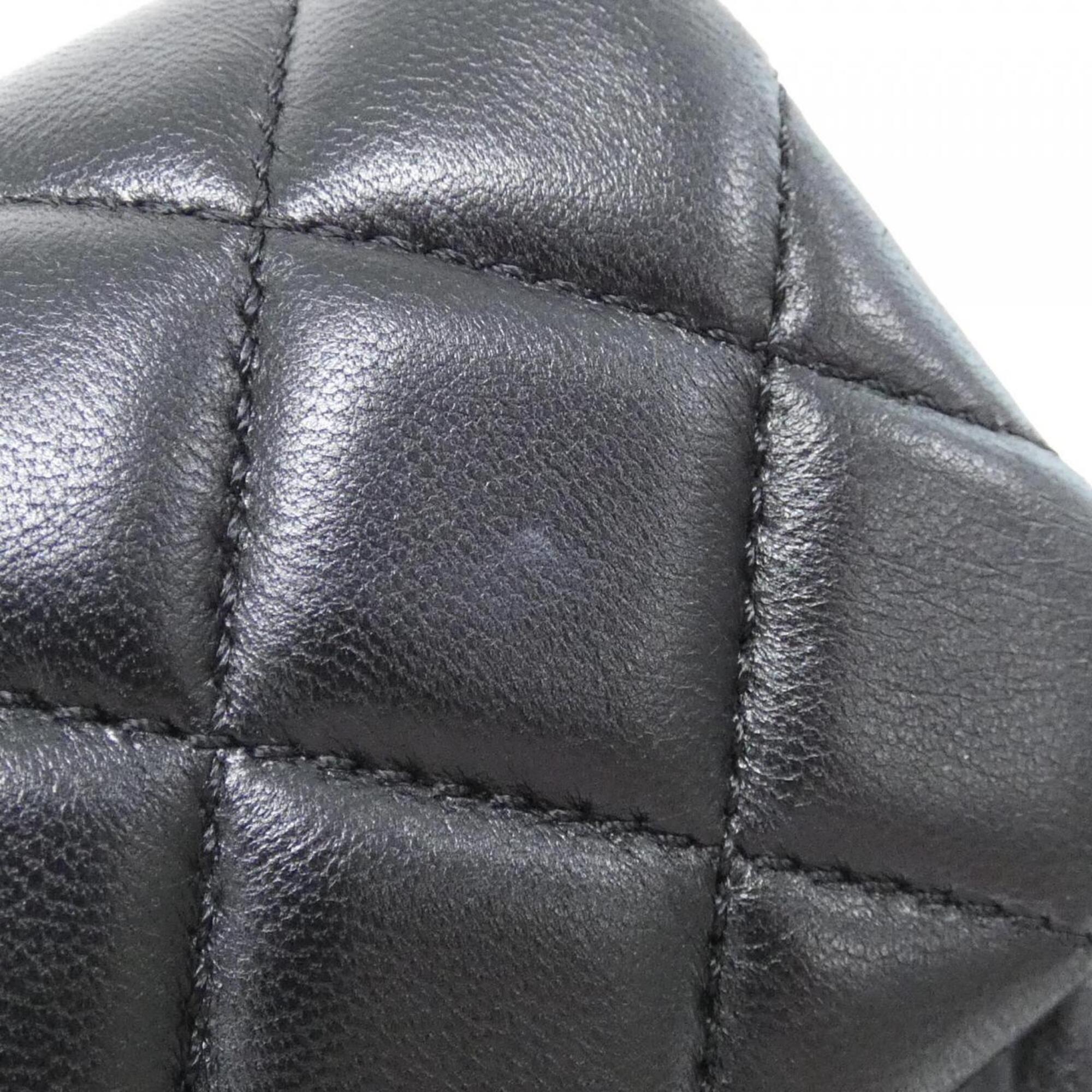 Chanel Black Leather Shoulder Bag