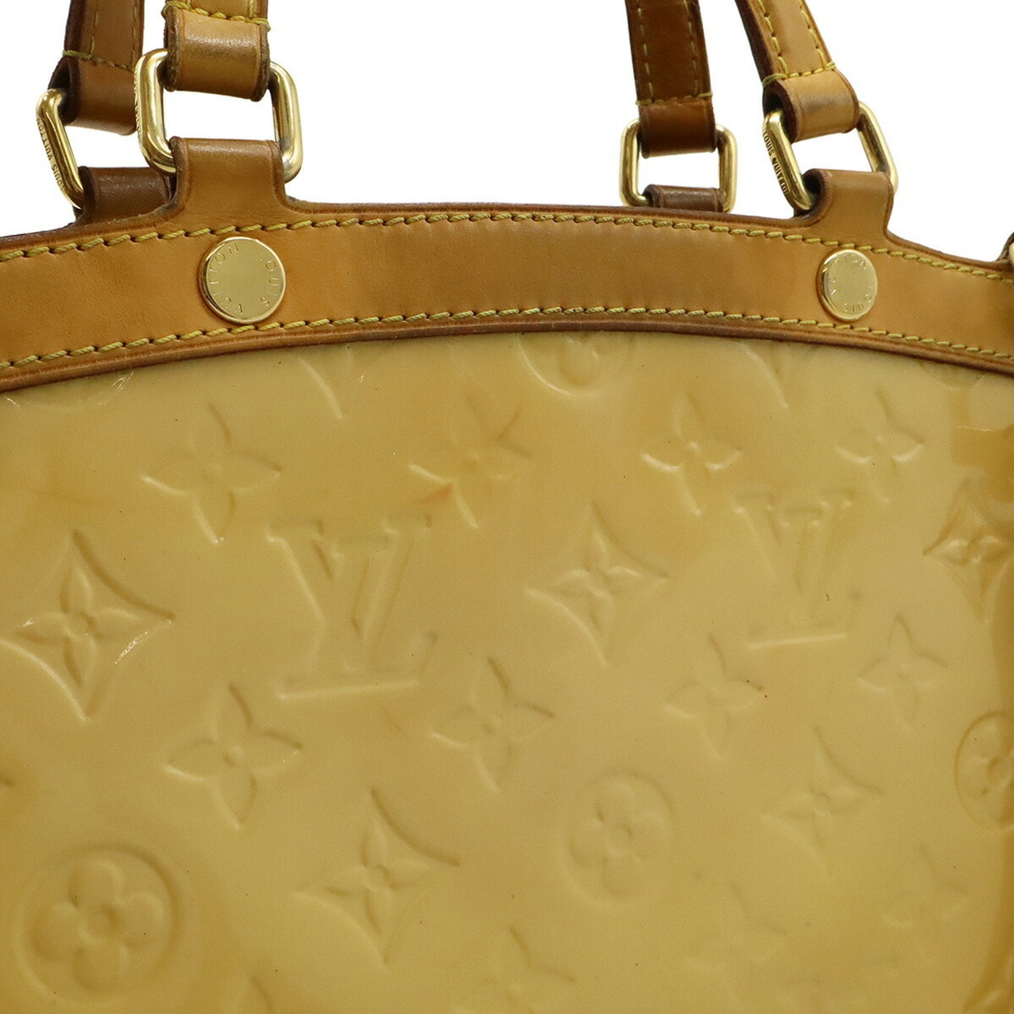 Louis Vuitton Beige Dune Monogram Vernis Handbag Shoulder Bag Tote Bag