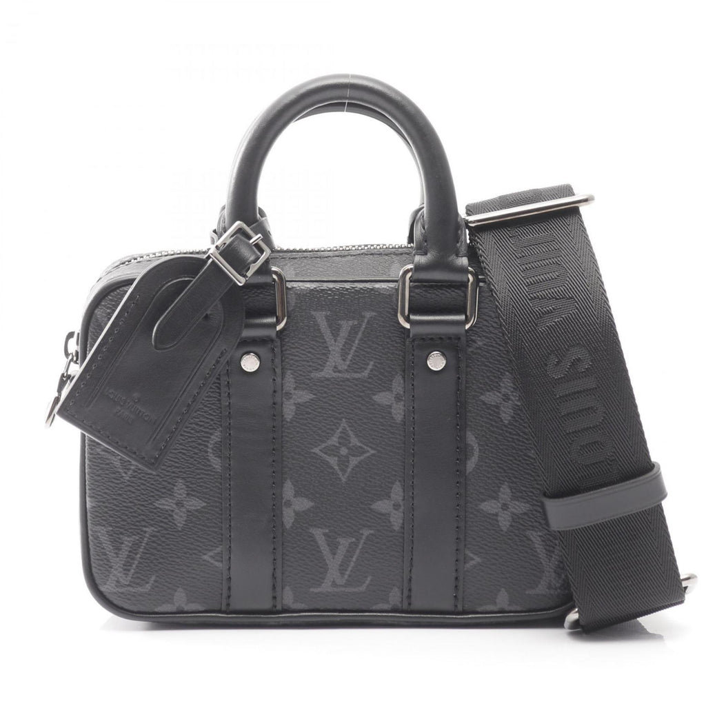 Louis Vuitton Black Monogram Eclipse Coated Canvas Leather Handbag