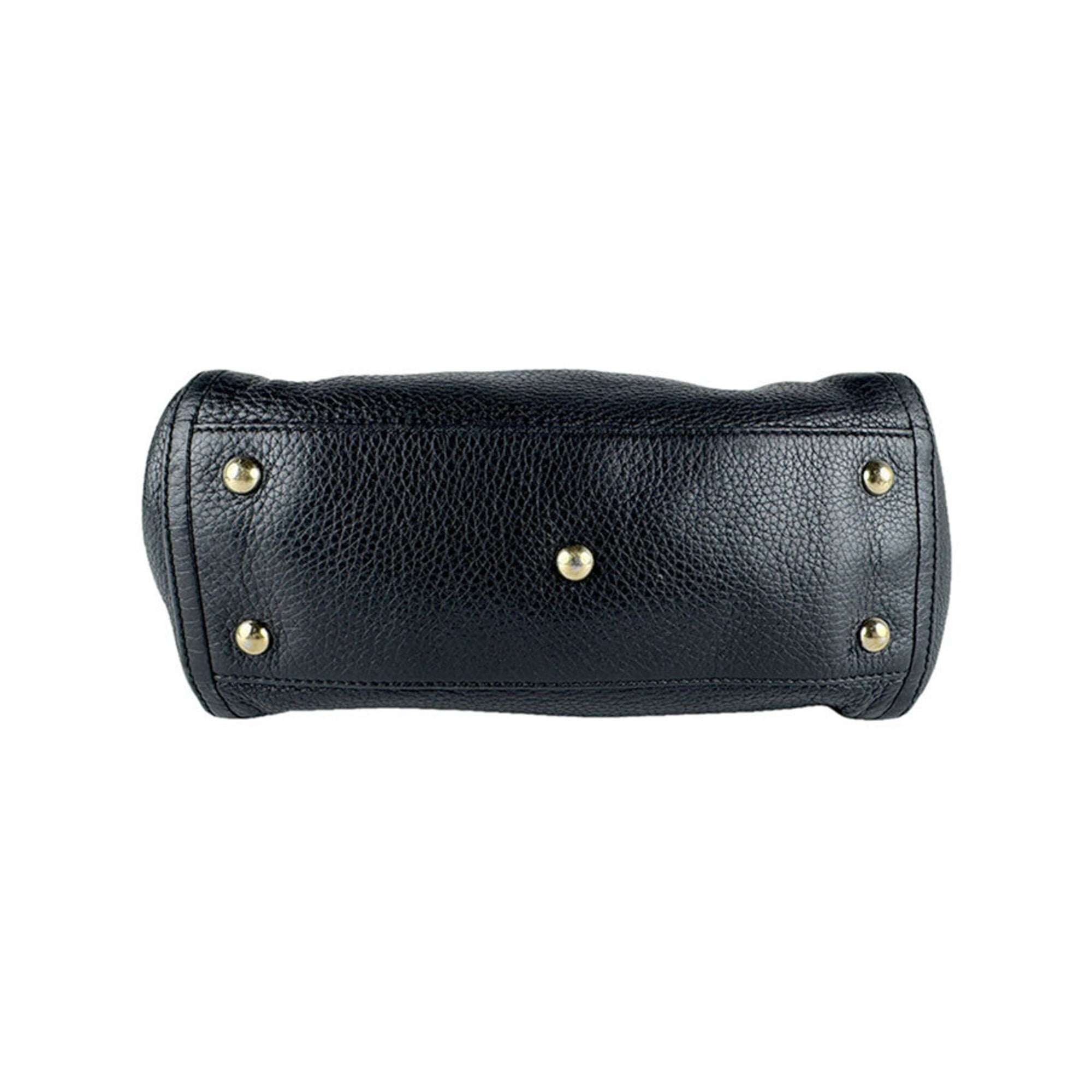 Gucci Black Leather Handbag Shoulder Bag (Pre-Owned)