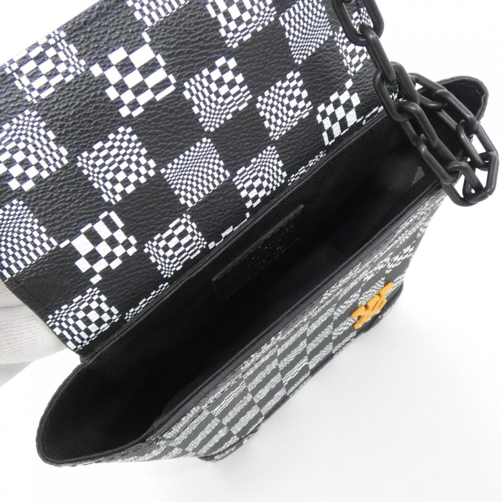 Louis Vuitton Damier Black Coated Canvas Shoulder Bag