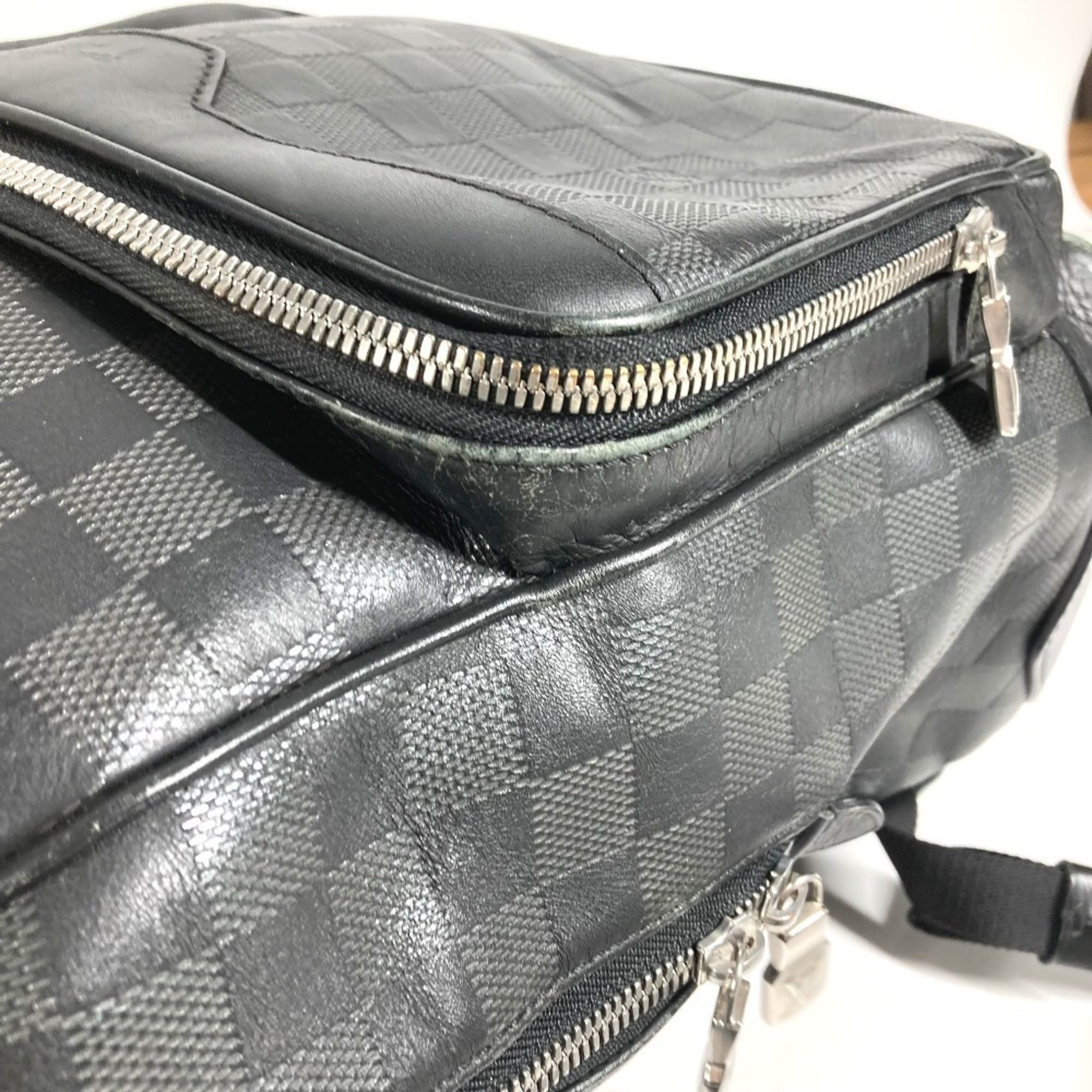 Louis Vuitton Black Damier Infini Leather Backpack