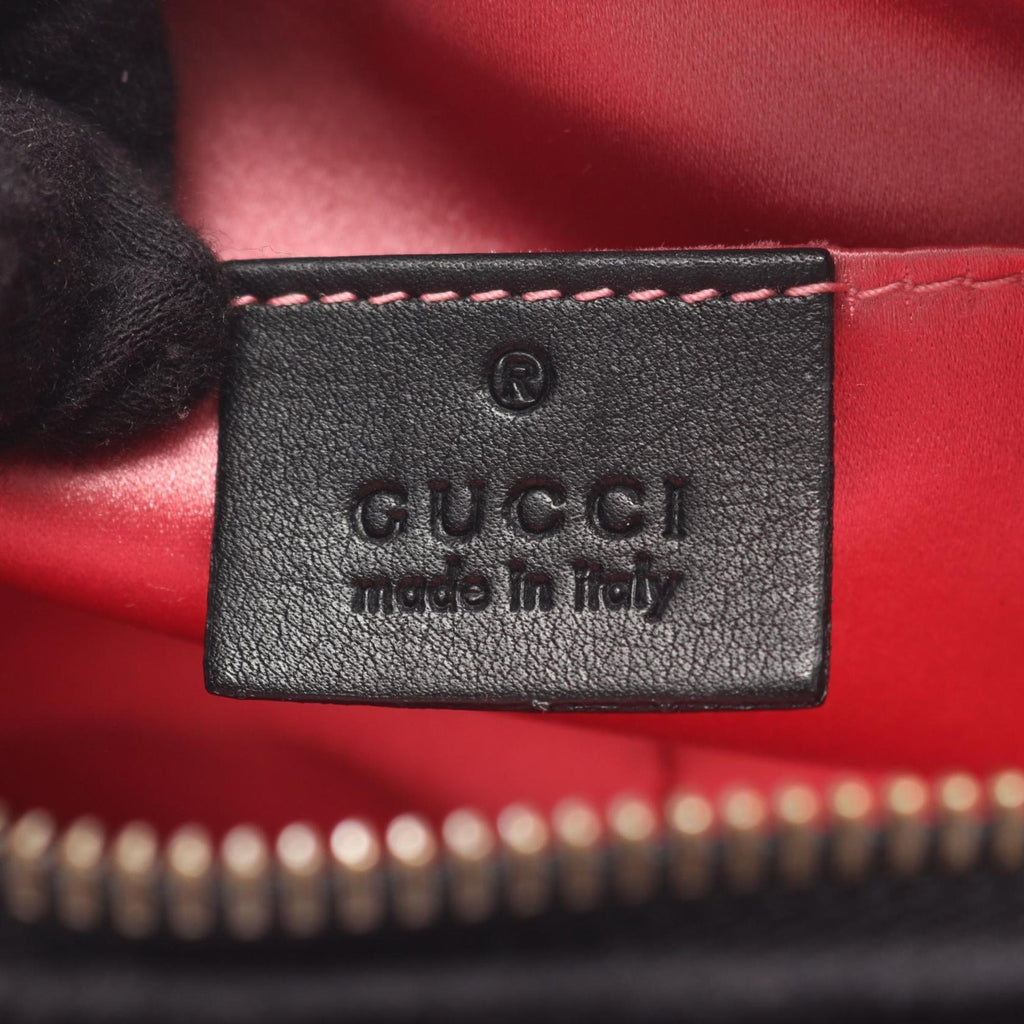 Gucci Black Fabric Leather Shoulder Bag (Pre-Owned)