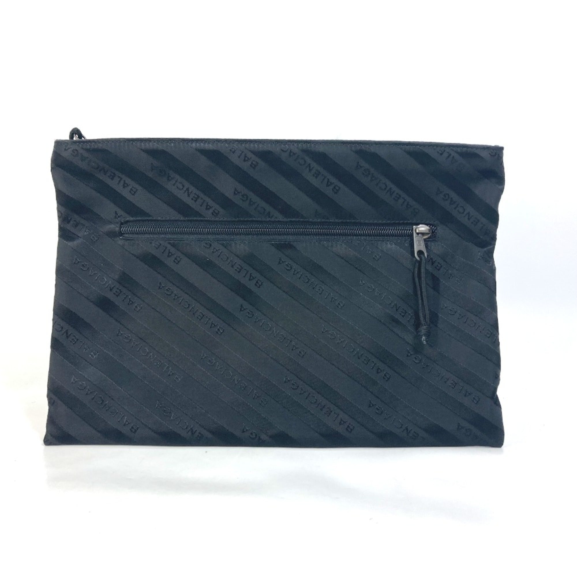 Balenciaga Black Cloth Clutch