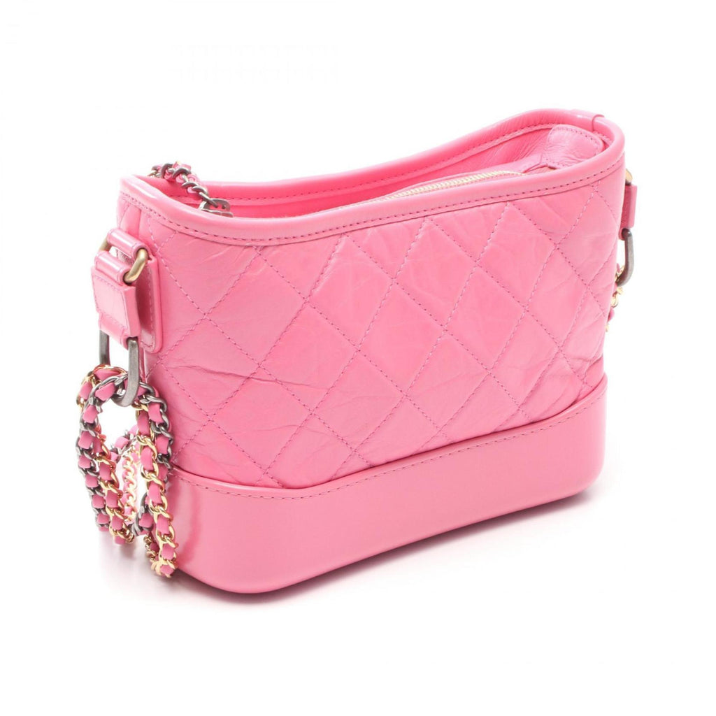 Chanel Pink Leather Shoulder Bag