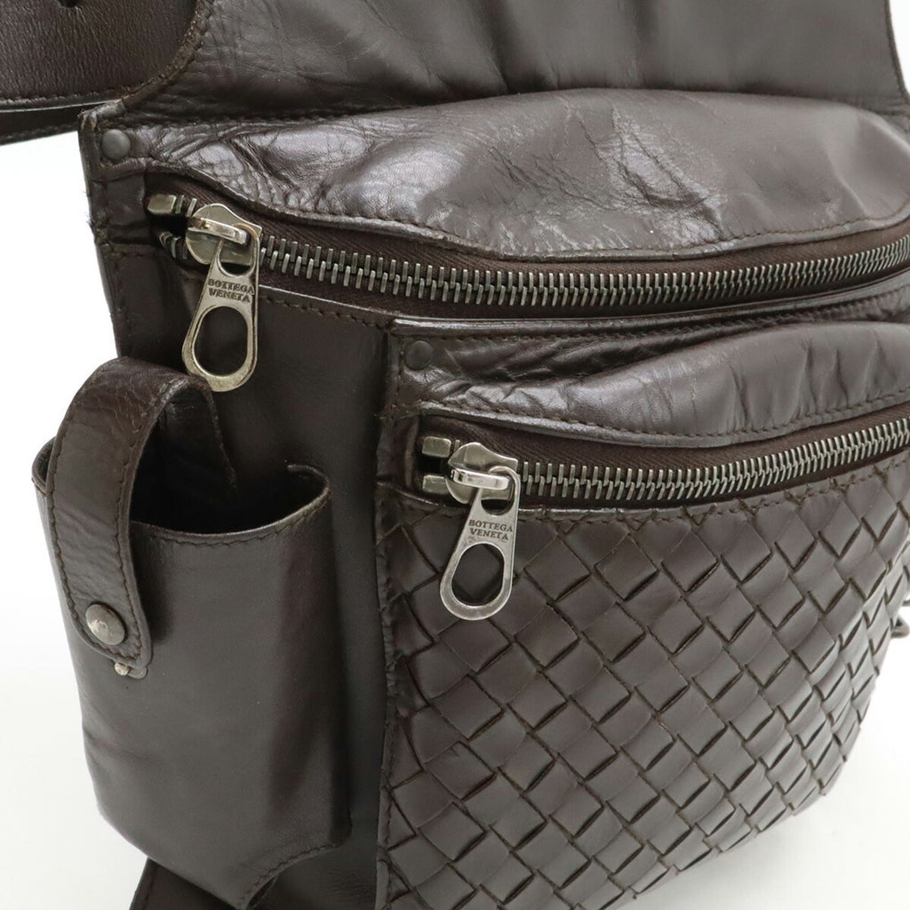 Bottega Veneta Brown Dark Brown Intrecciato Fanny Pack