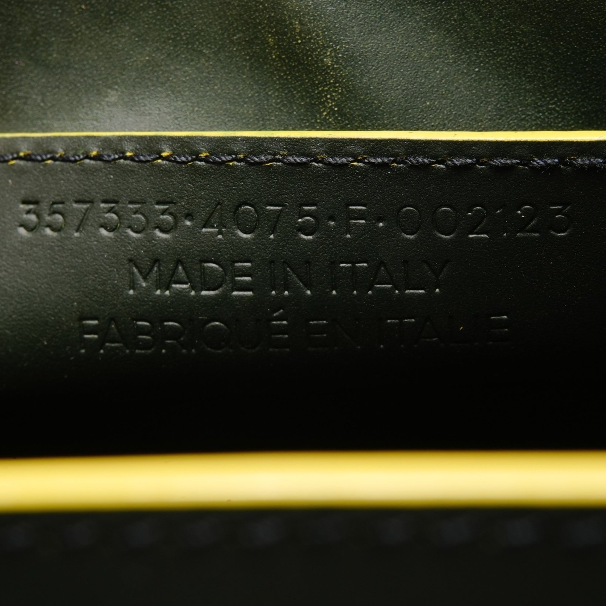 Balenciaga Green Leather Hand