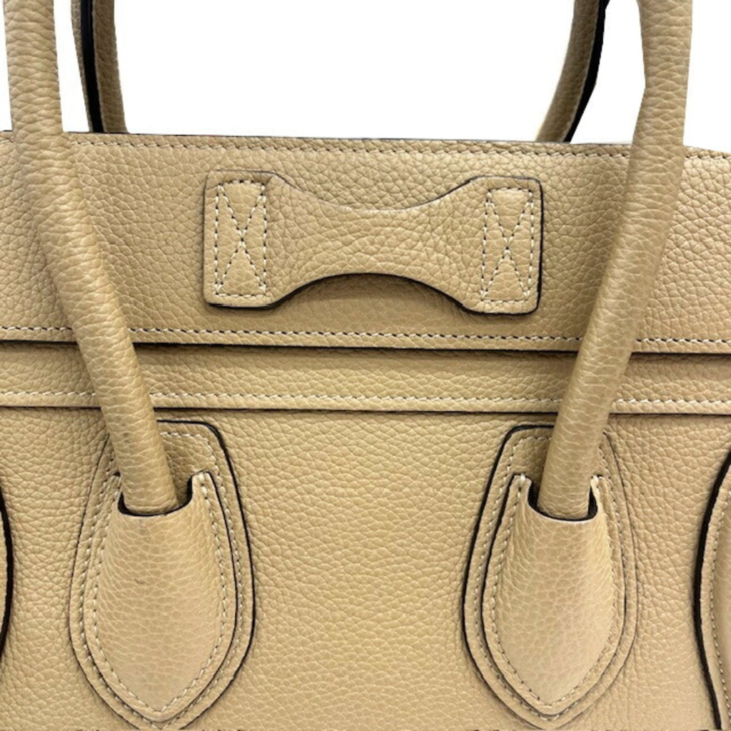 Celine Grayish Leather Handbag Tote Bag