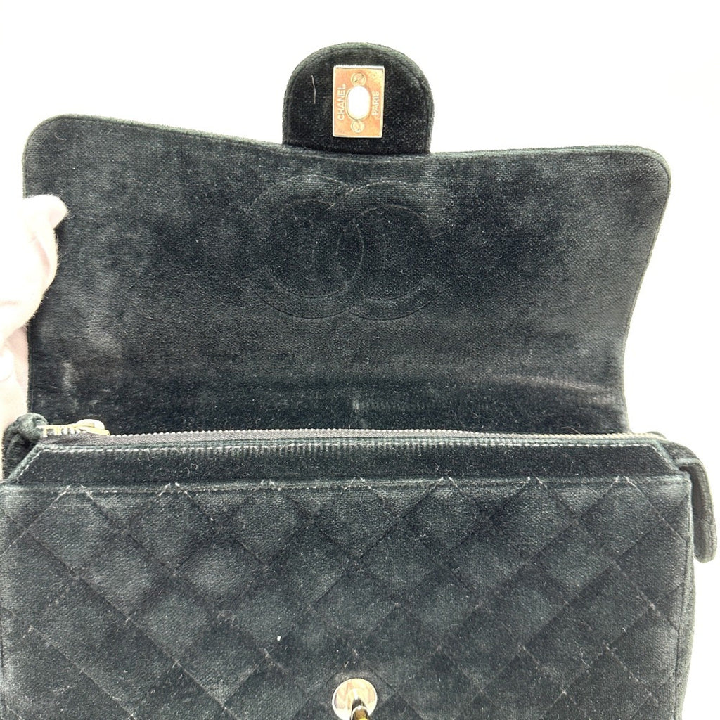 Chanel Black Leather Backpack